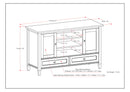 Warm Shaker - Transitional Style TV Media Stand