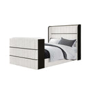 Isaiah - Bed With TV Lift-LED Speakers And Fireplace