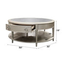 Kasa Coffee Table - Sintered Stone Top & Champagne Finish - Atlantic Fine Furniture Inc