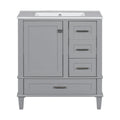 Bathroom Vanity, Modern Bathroom Cabinet With Sink Combo Set, Bathroom Storage Cabinet With A Soft Closing Door And 3 Drawers, Solid Wood Frame