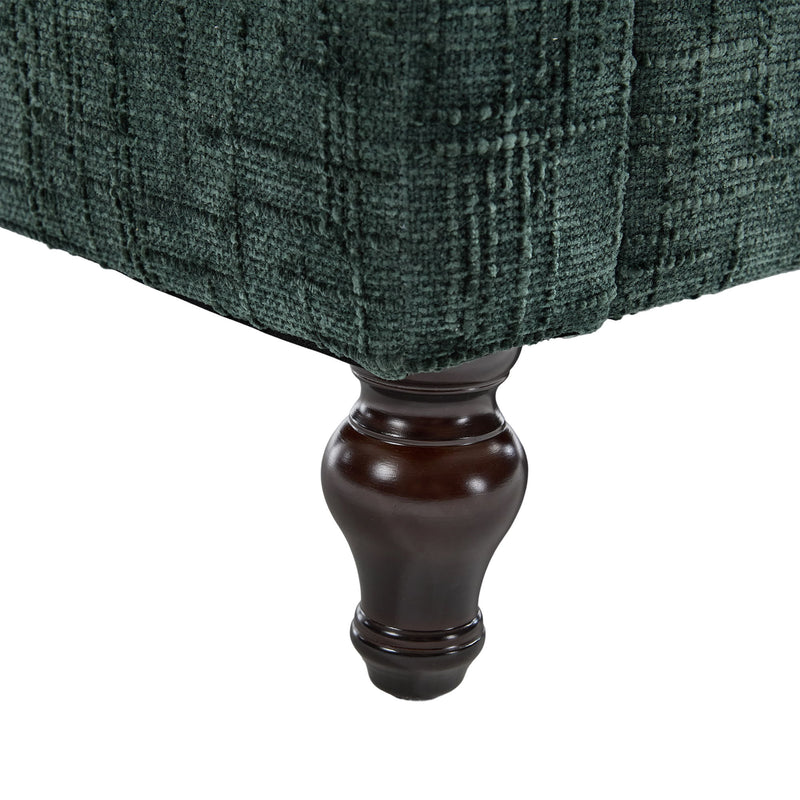 Chenille 2 Seater Sofa With LED Light, USB Charging Port, And Storage Bag