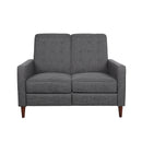Manville - Contemporary Tufted Loveseat Pushback Recliner