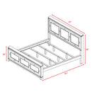 Louis Philippe - Panel Bed
