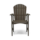 Outdoor Weather Resistant Acacia Wood Adirondack Dining Chairs (Set of 2)
