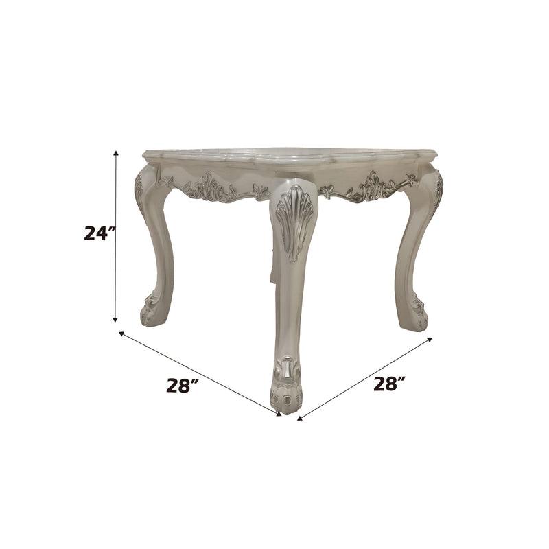 Dresden - End Table - Bone White