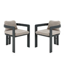 Pula - Patio Outdoor Aluminum Dining Chair (Set of 2)
