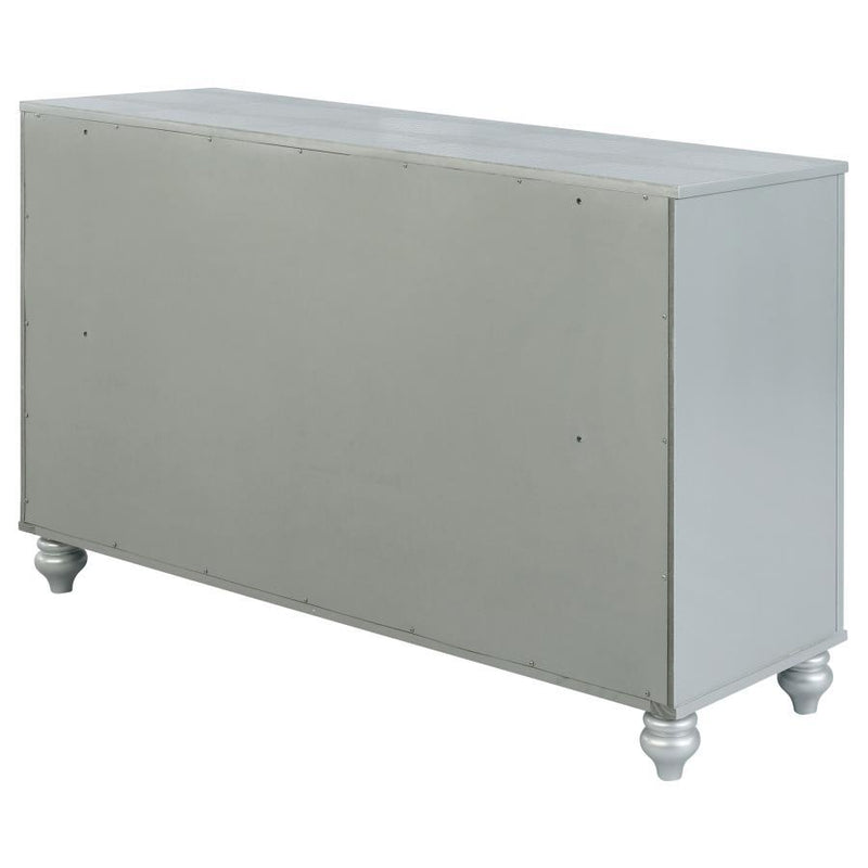 Gunnison - 6-Drawer Dresser - Silver Metallic