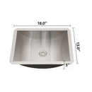 Undermount Bathroom Sink With Pop Up Drain, Durable Material, Easy Clean Nano Finish - Brushed Nickel