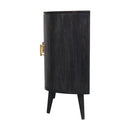 Quad - T Bar Cabinet - Ash Black
