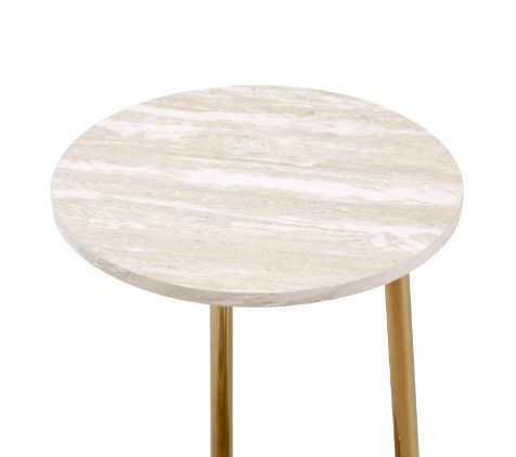 Snare - Accent Table - Natural & Champagne Finish