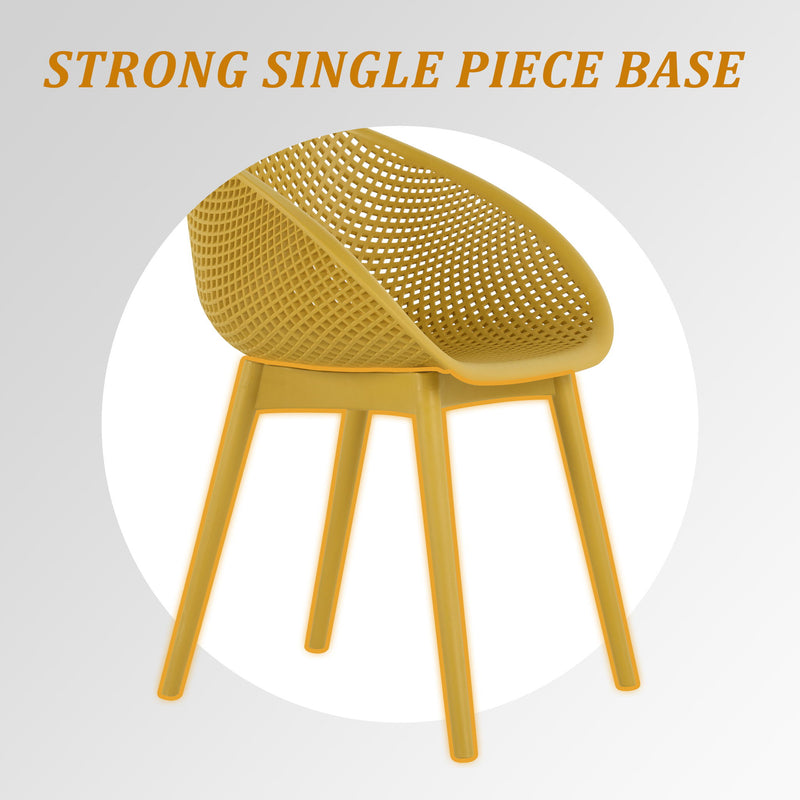 Modern Lounge Chair Set With Round Table
