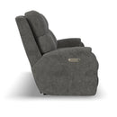 Penn - Power Reclining Sofa With Power Headrests & Lumbar - Dark Gray - Atlantic Fine Furniture Inc