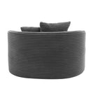 Modern Chaise Lounge Sofa Boneless Couch With Supportive Pillows