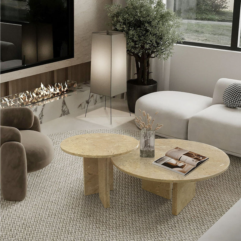 Elegant Coffee Duo Table Set