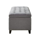 Elegant Design Tufted Top, Soft Close Storage Bench