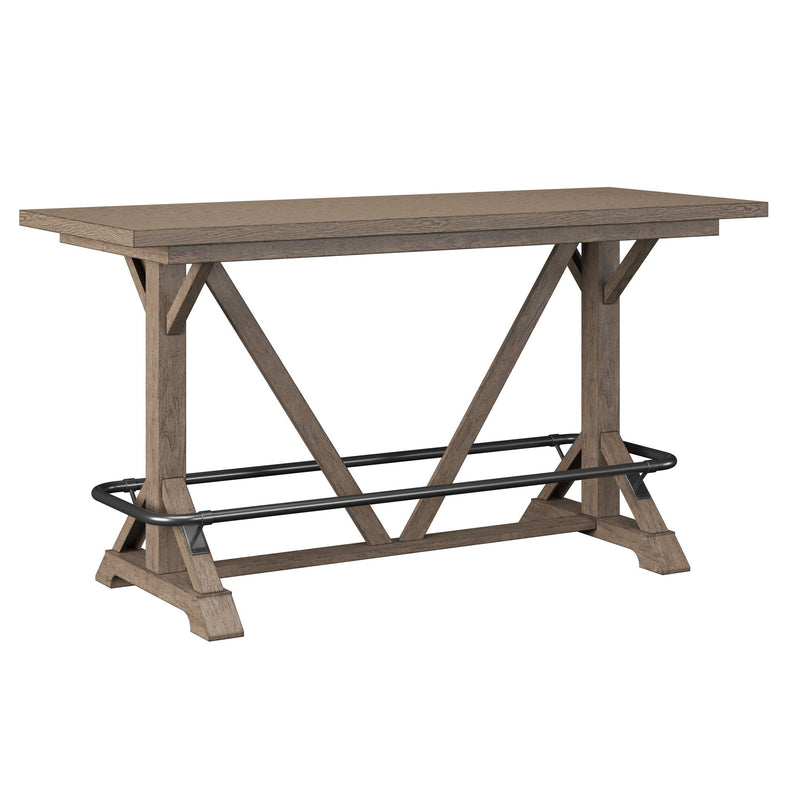 Bar Height Trestle Table - Brown