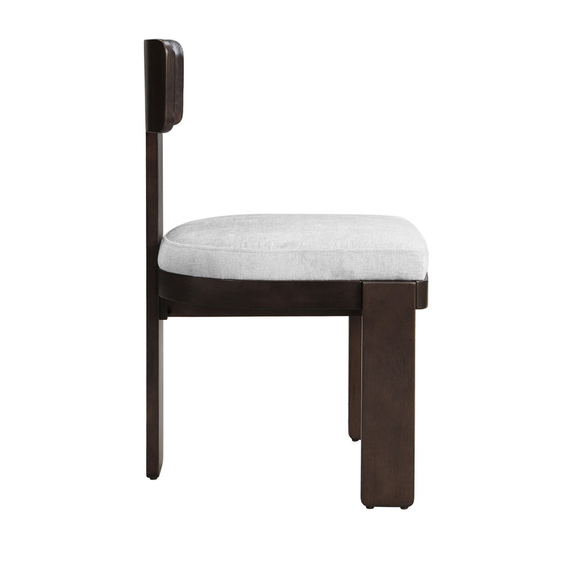 Upholstered Dining Fabric Side Chairs (Set of 2)