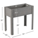 Raised Garden Bed With Legs, Elevated Planter Box For Outdoor Plants