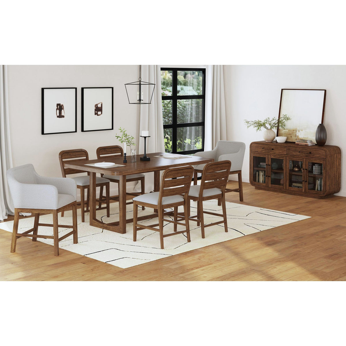 Glinda Server in Brown by Elements International, view 12