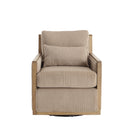 Comfy Accent Barrel Chair, 360 Degree Swivel