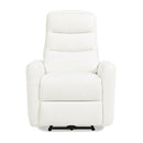 Bloomy - High Back Power Recliner Motion Chair - Chiffon White