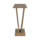 Console Table With V Shape Base, Sculptural Entryway Accent