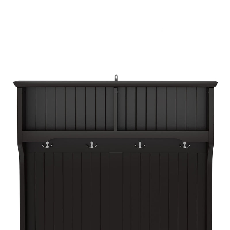 Modern 3 In 1 Hallway Hall Tree With Storage Drawers, Coat Rack, Shoe Rack Bench And Cushion