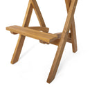 Outdoor Acacia Wood Folding Patio Barstool