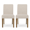 Contemporary Dining Chair With Upholstered Seating And Tapered Legs