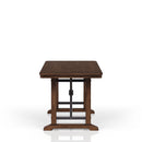 Casual Counter Height Double Pedestal Dining Table - Brown