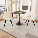 Round Dining Table Set With Tulip Design And 2 Chairs