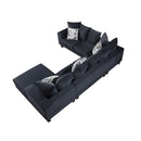 Modern U Shape Sectional Sofa Corner Couch With Lots Of Pillows Included, Elegant And Functional