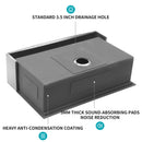 Classic Ceramic Farmhouse Sink Workstation Single Bowl With Durable Finish