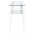 Dyer - 1-Shelf Rectangular Glass Top Table