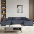 Modular Sectional Sofa, Convertible Couch With Chaise Corduroy
