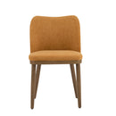 Mid Century Modern Dining Chair With Ergonomic Backrest