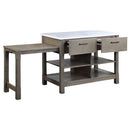 Feivel - Counter Height Table - Brown, Dark - Atlantic Fine Furniture Inc