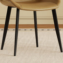 Dining Chairs With Carbon Steel Legs (Set of 4) - Brown