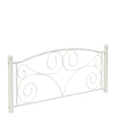 Full Size Unique Flower Sturdy System Metal Bed Frame with Headboard and Footboard