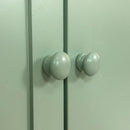 4 Door Intaglio Storage Cabinet - Mint Green