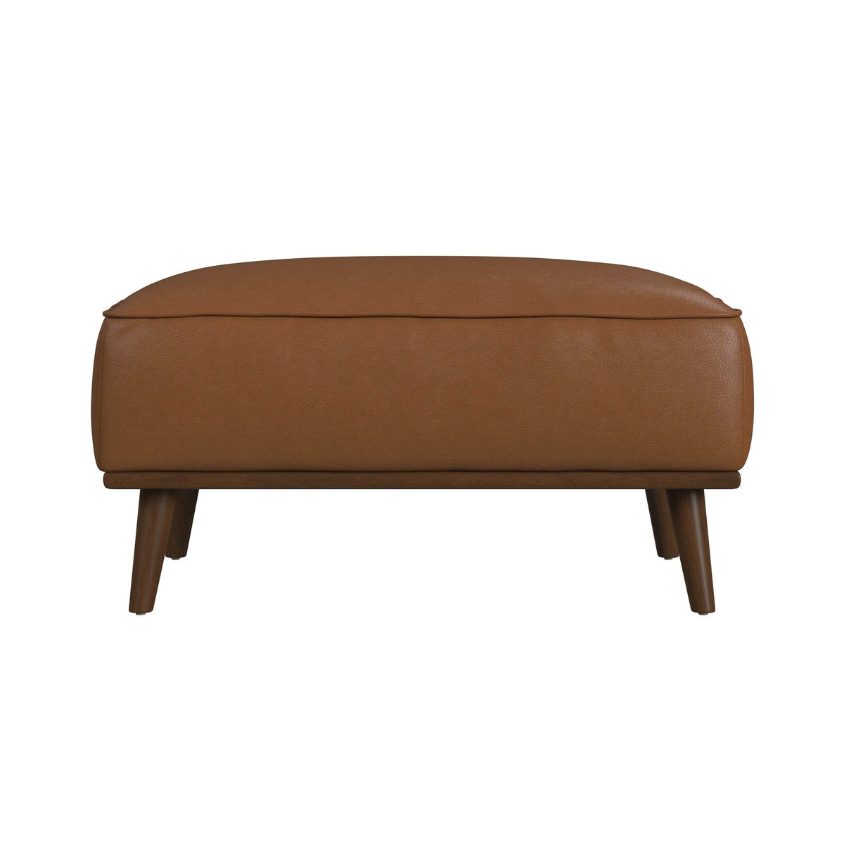 Destiny Ottoman With Wood Base in Dark Brown by Elements International, view 11