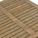 Perla - Rustic Square Coffee Table With Block Legs