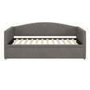 Daybed With Extended Pop Up Trundle, Upholstered Sofa Bed Daybed