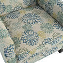 Push Back Upholstered Recliner Armchair