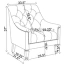 Avonlea - Upholstered Tufted Chair - Atlantic Fine Furniture Inc