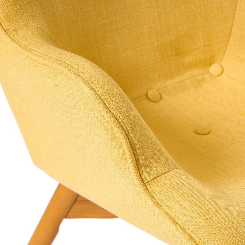 Mid Century Modern Arm Chairs For Living Room - Yellow