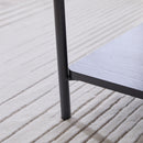 Upholstered Ottoman Coffee Table Foot Rest With Open Storage