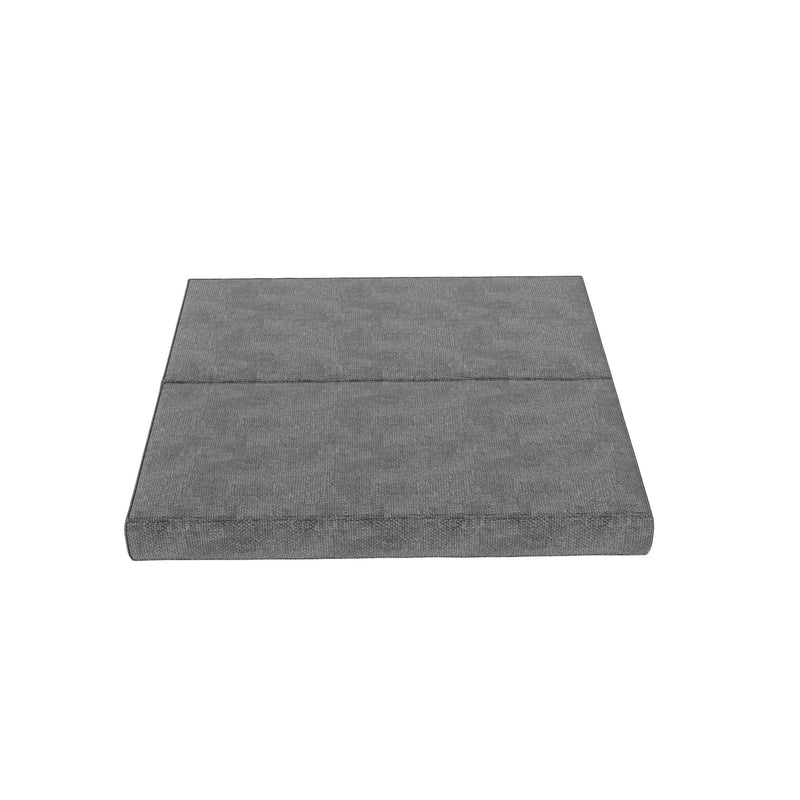 Convertible Couch Bed With 2 Pillows, 3 Seat Folding Floor Couch & King Size Bed Mattress, Diy Combination - Gray