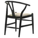 Crestmont - Wood Wishbone Dining Side Chair (Set of 2) - Black