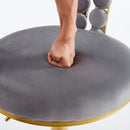 Modern Bar Chair With Iron Tube Legs, Soft Cushions And Comfortable Backrest (Set of 2)